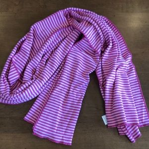 Like NEW Pink Striped Knit Scarf